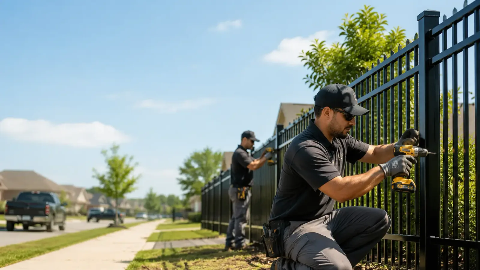 Metal Fence Installation in North Reading, MA